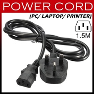 3 PIN C13 Malaysia (UK) 13A Fused Power Cord Cable Wire for Desktop PC LCD Monitor Laptop Printer Po