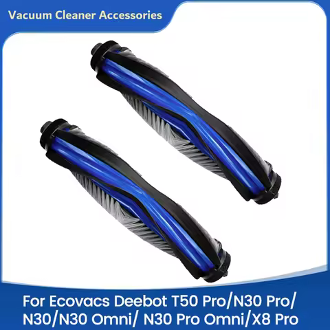 2PCS Roller Brush Replacement For Ecovacs Deebot T50 Pro/N30 Pro/N30/N30 Omni/ N30 Pro Omni/X8 Pro V