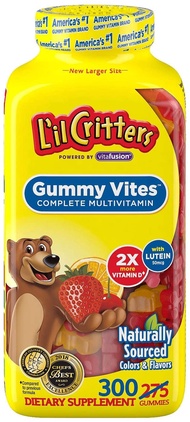 [HCM]Kẹo dẻo L’il Critters Gummy vites 300 viên