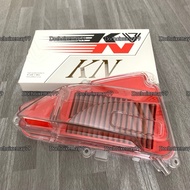 Combo ốp pô e trong suốt + lọc gió KN gắn Scoopy Vision 2014-2020 Vision 2021-2024