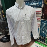 PUTIH Koko Tojiro Long Sleeve Plain Patch Pocket | Koko ammu Adult White Shirt~koko santri~koko Tojiro