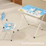 Set Cross-Border Folding Desk Writing Kindergarten Reinforced Table Chair Foldable Wholesale Childre