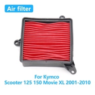 Motorcycle High Flow Air Filter For Kymco Scooter 125 150 Movie XL 2001-2010 2009 2008 2007 2006 Int
