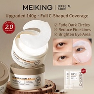 [2.0 Upgrade] MEIKING Caffeine Eye Mask 140g 60pcs | Dark Circles, Puffy Eyes, Eye Bags, Fine Lines,