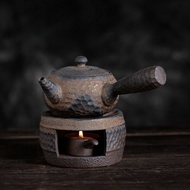 Japanese Coarse Pottery Handmade Teapot Warmer Ceramic Retro Tea Heater Candle Stand Tea Stove Kung 