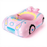 Inflatable Dog Float Ring Safety Buoyant Pet Pool Raft Sunshield Leak-Resistant Portable