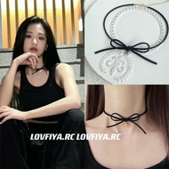 Baby monster郑雅娴Ahyeon同款甜酷蝴蝶结项链choker项圈颈链百搭BI1217