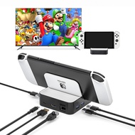 TV Docking Station for Nintendo Switch Switch OLED Charging Adapter Switch Dock USB C RJ45 4K HDMI-compatible HD Video Converter