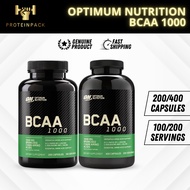 Optimum Nutrition BCAA 1000 200/400 Capsule - Branched Chain Amino Acids, Dietary Supplement