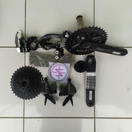 Grupset Groupset Shimano ALTUS M2000 9 Speed Hollowtech