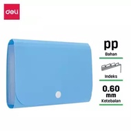 Dompet plastik A6 DELI map uang map nota map giro Expanding File