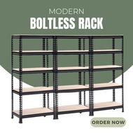 BOLTLESS RAK LVL 5 / 4 DAPUR / KITCHEN / RACK / STORAGE / LIVING / BESI / BARANG / SHELF / TIER / TI