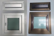 Heavy Duty 9" x 9" Full Aluminium Letter box head and tail set /Aluminium Mail Letter Box/ Peti Sura