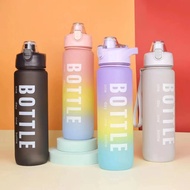 1L/900ML Motivational Water Tumbler 2 COLORS combination and Time Marker Tritan