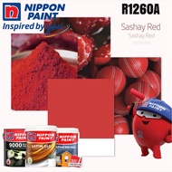 NIPPON 5 LITER R1260A SASHAY RED INTERIOR EXTERIOR WALL PAINT/WOOD METAL/CAT DINDING LUAR DALAM KAYU