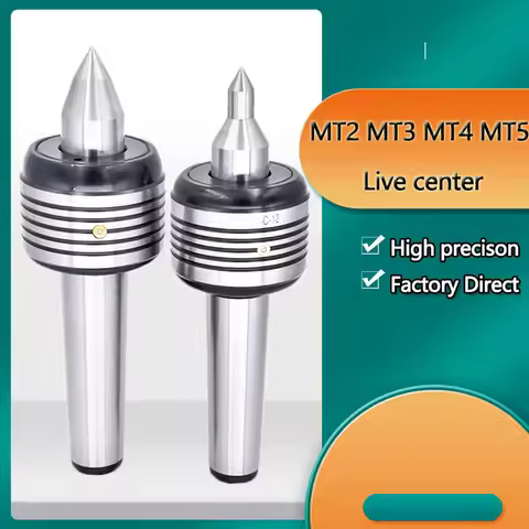 MT2 MT3 MT4 MT5 Morse Cone CNC Lathe Rotary Center Double Cone Head Live Center For Morse Turning Ce
