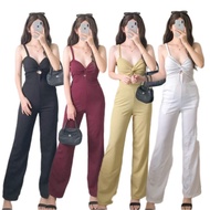 TWISTED HALTER JUMPSUIT PLAYSUIT PLUS SEXY WITH POCKET KOREAN CASUAL PARTY KOREAN FOR WOMEN