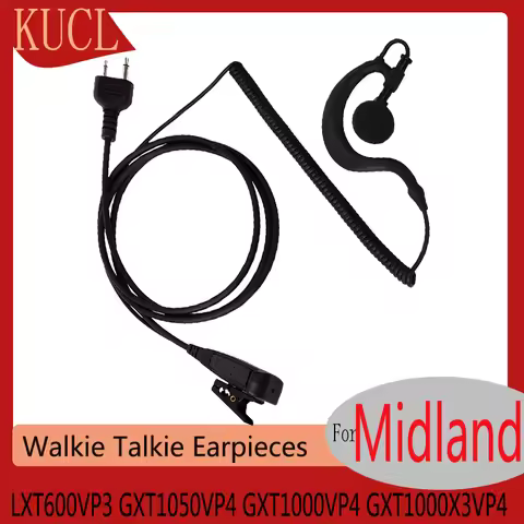 Walkie Talkie Earpieces for Midland LXT600VP3 GXT1050VP4 GXT1000VP4 GXT1000X3VP4 Icom Radios F4 F10