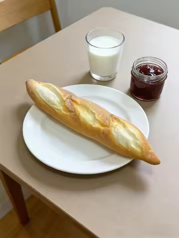 1pcs Fake Baguette Simulation Pointed Soft Bread Fake European Ornament for Kitchen Window Studio Ca