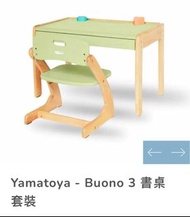 全新🔥包順豐日本Yamatoya大和屋 Buono 3 幼兒學習書桌,開心果色