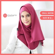 Satin Shawl Cranberry Red 🔥 SAFIYA by Munyra Apparel 🔥