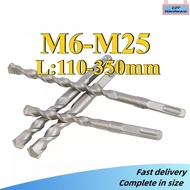 Square Shank Chrome Steel Impact Drill Bit Extended Cement Drill Bit Wall Drill Bit M6-M25 (DM-CZT) 