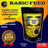 channa food yellow 100gr | pelet ikan channa | makanan ikan predator