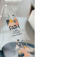 Glory Masterpiece - Bible Verse Acrylic Bookmark Design