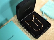 TIFFANY & CO. T-smile項鏈系列 笑臉 項鏈 女款 金色