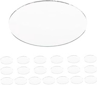 FRCOLOR 100 Pcs Compact Mirror Lens Tiny Mirror for Crafts Handheld Mirror Craft Mirror Tiles Home Decoration Small Round Mirror Discs 1.75 Inch Sticker Mirror Travel Ceiling Vanity Mirror