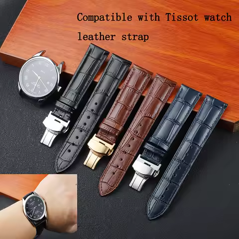Leather strap FOR Tissot Le Locle T41 T006 PRC200 Watch Strap Wrist Belt Watch Bracelet 1853 Watchba