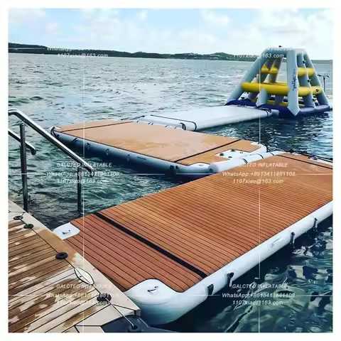 Inflatable Y-dock Floating dock Relaxation platform Inflatable dock for pools, beaches, ocean lakes 