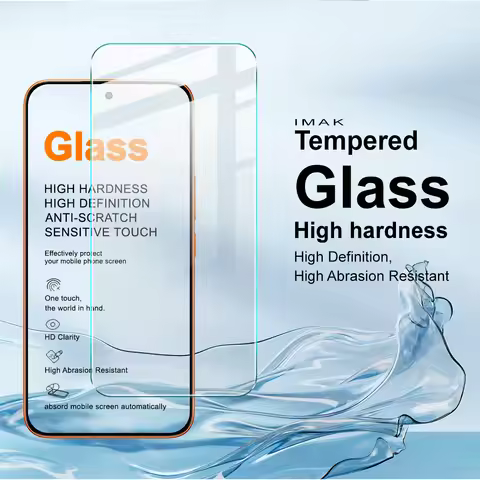 IMAK H Tempered Glass for Redmi Turbo5 Max / POCO X8 Pro 5G Screen Protector Film Support Fingerprin