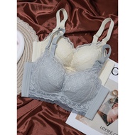 bra span tebal baju dalam perempuan 8CM dada rata tanpa cincin keluli super tebal cawan AA seksi