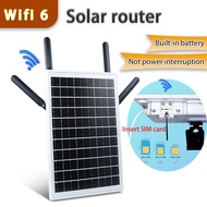 4G Sim card solar router wifi 6 Wireless 4G LTE Sim Card Router  Share 4G Connection 18000mah