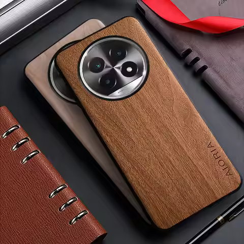 Case for Realme 13 12 11 Pro Plus 4G 5G Realme 11x funda bamboo wood pattern back cover for realme 1