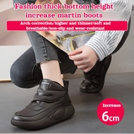 【Height-Increasing Platform】JS Thick Sole Martin Boots Chunky Sole/Platform Combat Boots/Height Incr