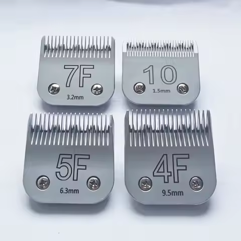 4pcs/lot 4F+5F+7F+10 A5 steel blade fit Oster Heiniger Laube Moser clipper