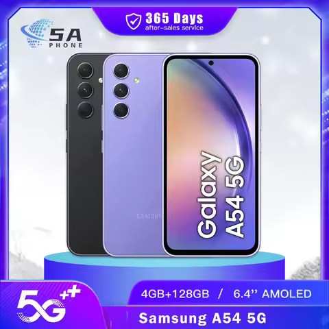 Original Samsung Galaxy A54 A5460 Mobile Phone Dual SIM NFC 6.4" 8GB RAM 128G/256GB ROM 50MP+12MP+5M