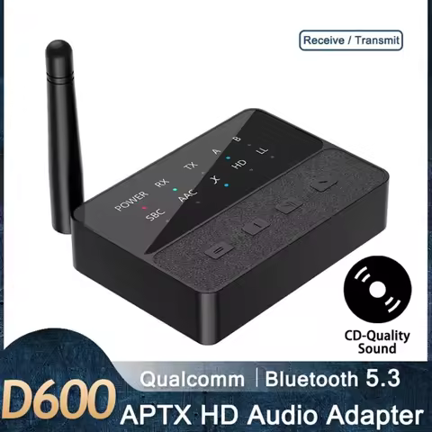 TV to 2 Wireless Headphones Bluetooth 5.3 Transmitter Receiver Dual Link USB-C Input Wireless Audio 