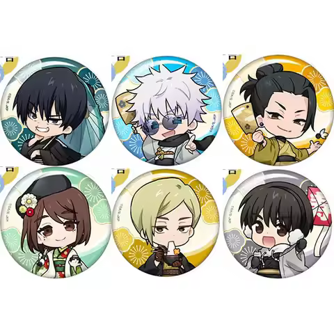 Anime Jujutsu Kaisen Ieiri Shoko Haibara Yu Satoru Gojo Cosplay Badge Ambitus