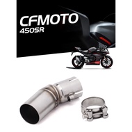 Motorcycle Exhaust Middle Link Pipe For CF Moto 450SR Midpipe Pipe Connector