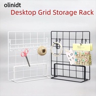 OLINIXT Storage Rack, with Base Grid Frame Display Rack, Creative Metal Grid Jewelry Booth Rack For 