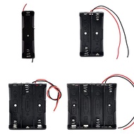 Aokin 4pcs 18650 Battery Holder Bundle with Wire 18650 Battery Holder Case 3.7V, 1/2/3/4 x 3.7V Seri