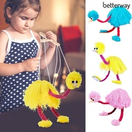 Betterway 1 Set Marionette Toy Interactive Ostrich Puppet Plush Toy Funny Marionette Puppets String Doll for Kids