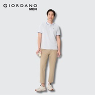 Giordano Men Cotton Elastane Low Rise Twill Slim Tapered Ankle Lenght Pants
