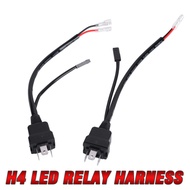 H4 LED Relay Harness For 12V Bi LED Projector Lens H4 Socket Connector Wire LED Bulb Lamps Car Acces