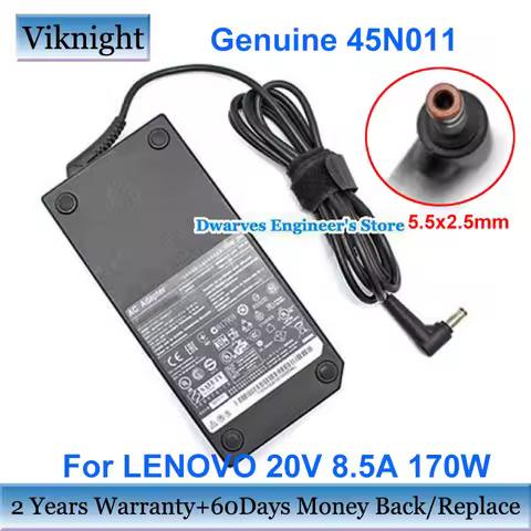 Genuine 45N011 20V 8.5A AC Adapter For Lenovo Y560 Y500 Y500N Y510P Y410P Laptop Power Supply Charge