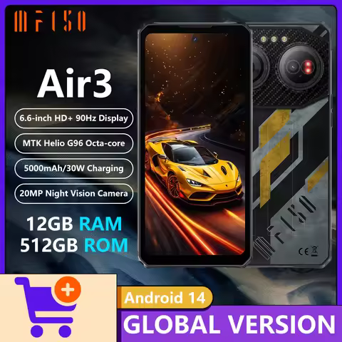 IIIF150 Air 3 Ultra-thin Rugged Phone 6.6-Inch 90Hz Screen 100MP Main Camera 12GB 512GB 5500mAh 30W 