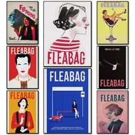 Fleabag TV Show Poster Vintage Classic Minimalist Main Character Canvas Art Painting Picture Wall Re